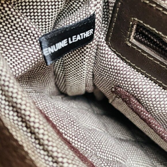 Scully  Leather Messenger Bag Crossbody Briefcase Brown Work Career Travel - Picture 14 of 15